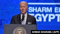 Predsednik SAD Džo Bajden (Joe Biden) na konferenciji Ujedinjenih nacija o klimi (COP27) u Šarm al Šejku u Egiptu