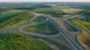 Розв’язка траси М-03 Київ – Харків – Довжанський. Об’їзна дорога Полтави. Частина проєкту «Велике будівництво». Україна, літо 2021 року