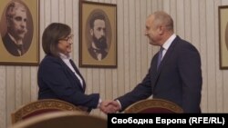 Корнелия Нинова се срещна с Румен Радев в сряда в президентството. 