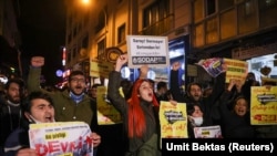 Բողոքի ակցիա Թուրքիայում՝ լիրայի կտրուկ արժեզրկման պատճառով, 24-ը նոյեմբերի, 2021թ.