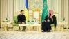 Президент України Володимир Зеленський і спадкоємний принц, прем’єр-міністр Саудівської Аравії Мухаммад бін Салман аль Сауд. Ер-Ріяд, Саудівська Аравія, 27 лютого 2024 року 