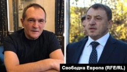 Колаж на Васил Божков и Алексей Петров.