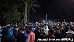 Стихийная акция в Бишкеке