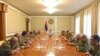 Արցախի նախագահը հանդիպել է ՊԲ հրամկազմի հետ