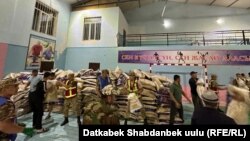 Өзбекстандан келген гуманитардык жардам. 