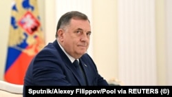 Milorad Dodik tokom sastanka sa predsednikom Rusije Vladimirom Putinom u Moskvi u maju 2023. 