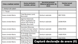 În declarația de avere depusă în 2023, Crina Eșanu menționează firma Cognod Business Consulting.