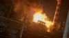  За його словами, було придушено понад 10 безпілотників, внаслідок падіння БПЛА виникли «локальні загоряння»