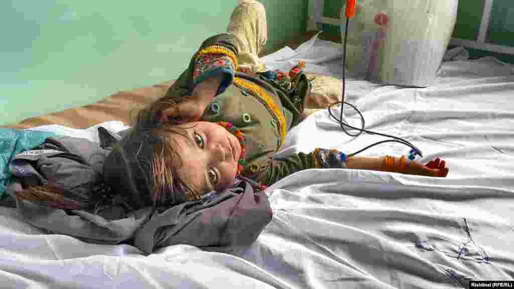 A young child suffering from thalassemia in Kandahar in July. According to the United Nations, the agency has received less than 5 percent of the funds required to help Afghanistan, making it the lowest-funded aid operation globally despite facing the world’s largest and most severe humanitarian crisis.