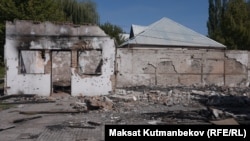Дмитриевка айылындагы атайын операцияда талкаланган Айнагүл Мусаеванын үй жайы. 7-сентябрь, 2023-жыл.