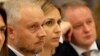 Лідэр сьпісу «Закон і правапарадак» на сёлетняе абраньне ў КР Аляксандар Азараў, былая віцэ-сьпікерка КР Алена Жываглод, сьпікер КР Андрэй Ягораў. Архіўнае фота