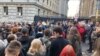 Studenti na protestu pred Ministarstvom državne uprave, Beograd, 25. decembar 2023. 