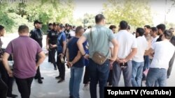 İkinci Qarabağ müharibəsi iştirakçıları Nazirlər Kabinetinin qarşısında