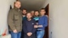 Bozidar Pižurica (lijevo) sa radnicima iz Turske kojima je pomogao u Kolašinu. 
