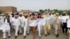 جانیخېلو پر پوځي چيک پوسټونو د ځورونو خلاف احتجاج کړی دی