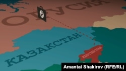 Ош багыттагы товарлардын Борбор Азиядан Орусияга агымы тууралуу "Азаттыктын" иликтөөсүнөн алынган иллюстрация. 