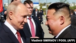 Владимир Путин жана Ким Чен Ын. 2023-жылдын сентябры. 