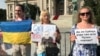 Protest podrške antiratnom aktivisti Petru Nikitinu, Beograd, 13. jul 2023. 
