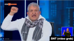 Венцислав Ангелов по време на предизборно участие в "Панорама" на БНТ - неговата партия се яви на последните избори 