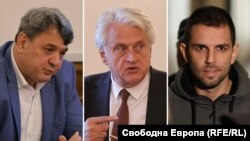 Бившият главен секретар на МВР Петър Тодоров, депутатът от ПП-ДБ и бивш вътрешен министър Бойко Рашков и обвиненият в контрабанда Стефан Димитров. Колаж.