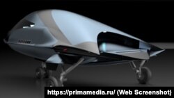 Беспилотный летательный аппарат в форме капли, якобы разработанный в лаборатории Севастопольского государственного университета, февраль 2022 года
