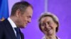 Poljski premijer Donald Tusk sastaje se s predsjednicom Evropske komisije Ursulom von der Leyen u Varšavi, Poljska, 23. februara 2024. 