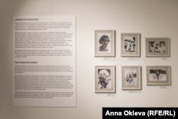 Кадър от изложбата „Роден в Габрово“ от 2017 г., създадена от журналистката и изследователка на Кристо и Жан-Клод Евгения Атанасова-Тенева и Музея на хумора и сатирата.