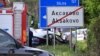 Мястото на катастрофата на кола на НСО с частен автомобил, чийто шофьор загина.