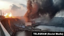 ДнепроГЭС после российского удара