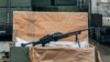 Kартечница MG-1M на украинската армия, произведена в България. Април 2023 г., Украйна.
