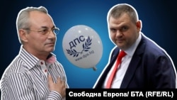 Колаж на почетния председател на ДПС Ахмед Доган и съпредседателя на движението Делян Пеевски.