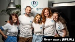 Екипът на "Един процент промяна" - Леонора Шокордова, Ефтим Ефтимов, Магдалена Граматикова, Веселина Владова, Светла Пармакова