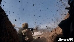 Украинанын Бахмуттагы жоокерлери. Иллюстрациялык сүрөт.