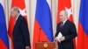 Президент Туреччини Реджеп Таїп Ердоган та президент РФ Володимир Путін під час прес-конференції за підсумками зустрічі. Сочі, Росія. 4 вересня 2023 року