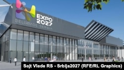 Planirani izgled kompleksa za "EXPO BELGRADE 2027"
