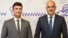 Predsjednik Skupštine opštine Budva Nikola Jovanović (lijevo) i predsjednik Opštine Budva Milo Božović (desno)