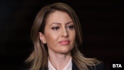 Председателката на 50-ото Народно събрание Рая Назарян даде изявление след срещата си с президента Румен Радев, 5 август 2024 г.