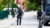 Kosovska policija patrolira u Zvečanu, septembar 2023.