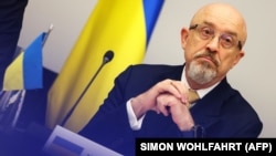 Олексій Резніков під час зустрічі в форматі «Рамштайн» в штаб-квартирі НАТО в Брюсселі. 15 червня 2023 року