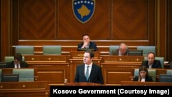 Albin Kurti u Skupštini, na jednom od prethodnih zasedanja, arhiv
