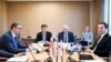 Aleksandar Vučić, Miroslav Lajčak, Josep Borrell i Albin Kurti 2. maja 2023.