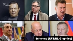 Михайло Фрідман, Петро Авен, Андрій Косогов, Євген Гінер, Олександр Бабаков, Аркадій Ротенберг