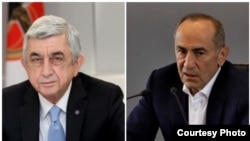 Հայաստանի երրորդ նախագահ Սերժ Սարգսյանը և երկրորդ նախագահ Ռոբերտ Քոչարյանը