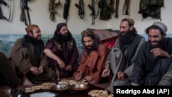 Taliban fighters in Wardak Province, Afghanistan (file photo)