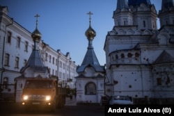 Sediul mănăstirii a fost afectat de artilerie și atacuri aeriene.