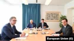 Trilateralni sastanak u Briselu evropskih predstavnika sa liderima Srbije i Kosova, 14. septembra 2023.