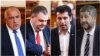 От ляво надясно: Бойко Борисов, Делян Пеевски, Кирил Петков и Христо Иванов. Колаж.