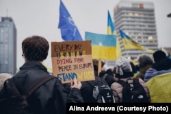 Акція українських біженців у Берліні