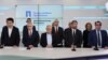 Пресконференция на ПП-ДБ на 19 март 2024 г. От ляво на дясно: Кирил Петков, Николай Денков, Атанас Атанасов, Христо Иванов, Асен Василев