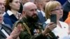 Bratislav Živković tokom govora ruskog predsednika Vladimira Putina, u Moskvi, 21. februara 2022. 